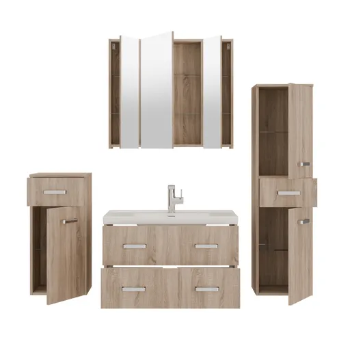 Badblock- B ca. 151 cm, Eiche Dekor