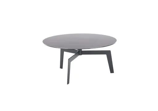 Couchtisch - LBH ca. 80x80x38 cm, Keramik, Dunkelgrau