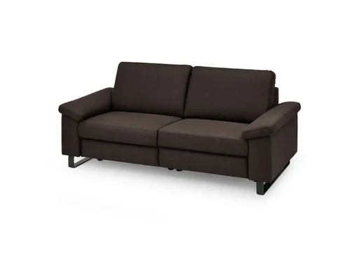 Sofa CALM PLUS 2.0 - 3-Sitzer, Relaxfunktion teilmotorisch, Stoff, Dunkelbraun