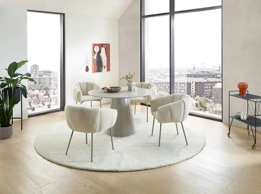 Armlehnstuhl - Stoff, Beige