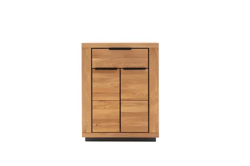 Kommode - B ca. 80 cm, Wildeiche Nachbildung, Wildeiche massiv geölt