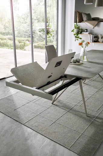 Esstisch Sedana - ausziehbar, LB ca. 200x100 cm, HPL, Grau