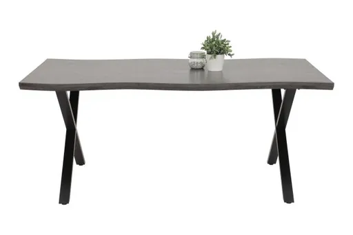 Esstisch - LB ca. 180x100 cm, Dunkelgrau, Baumkante