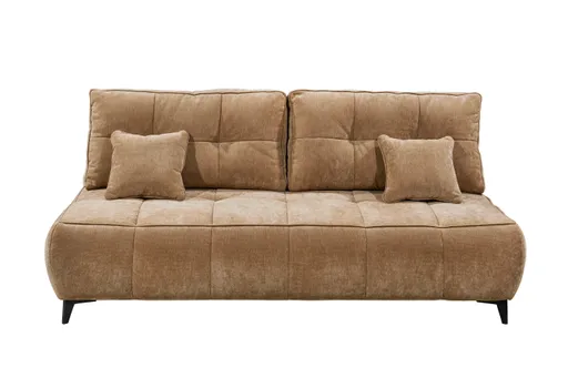 Sofa - 2-Sitzer, Schlaffunktion mit Bettkasten, Stoff, Macchiato