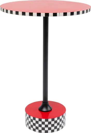 Beistelltisch- DH ca. 40x50 cm, Rot, Stahl, Schwarz