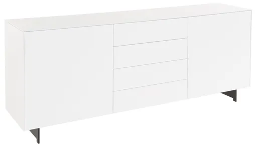 Sideboard Farini - BHT ca. 190x81x46 cm, Lack matt, Weiß