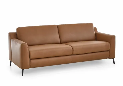 Sofa - 2,5-Sitzer, Leder, Braun