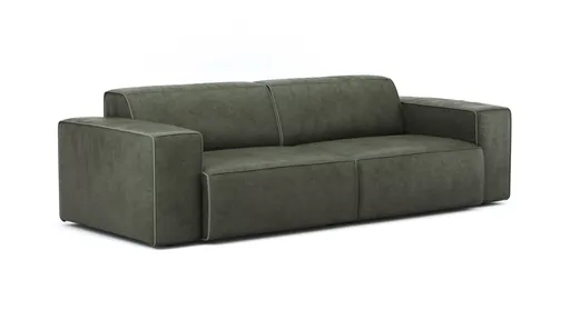 Sofa Elementos - 3 Sitzer, Stoff, Olive