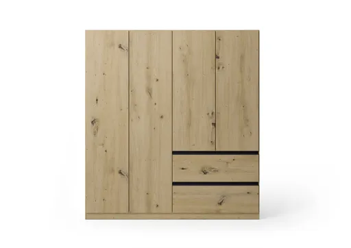 Drehtürenschrank RASA- B ca. 181 cm, Eiche Dekor