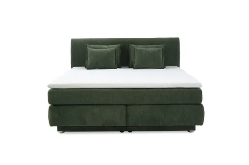 Boxspringbett JILLIAN MIX- Liegefläche ca. 180x200 cm, Stoff, Grün