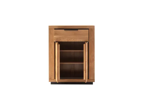 Kommode - B ca. 80 cm, Wildeiche Nachbildung, Wildeiche massiv geölt
