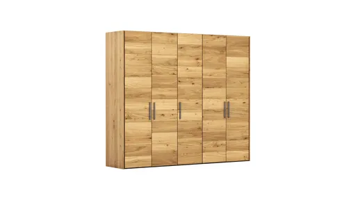 Drehtürenschrank Colorado - B ca. 256 cm, Wildeichefurnier natur