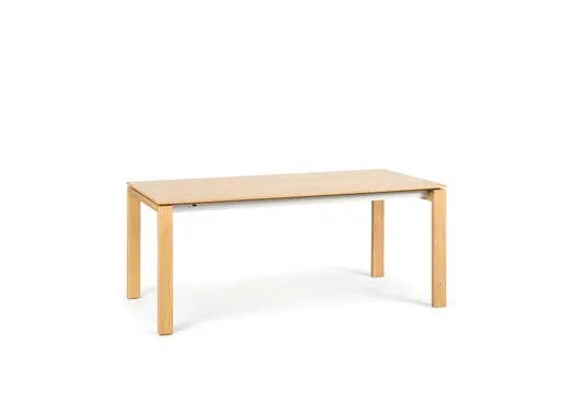 Esstisch - ausziehbar, LB ca. 175 (275) x 90 cm, Natureiche bianco furniert