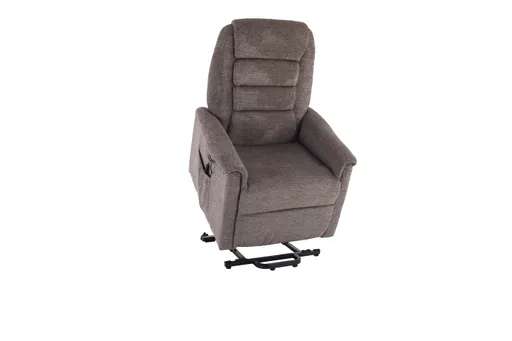 TV-Sessel MYRON - Aufstehhilfe, Relaxfunktion, Kopfteilverstellung, Stoff, Braun