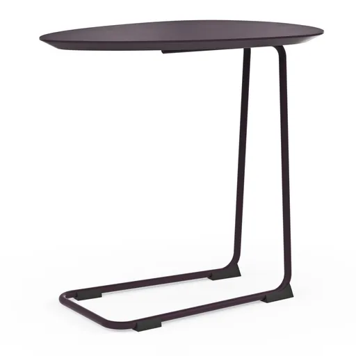 Sofatisch Fano - LBH ca. 57x39x54 cm, Fenix, Aubergine