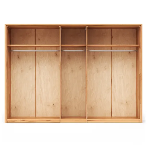 Drehtürenschrank Tigris - inkl. Passepartout, B. ca. 305 cm, Kernbuche massiv, geölt