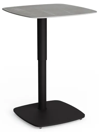 Beistelltisch Camas - LBH ca. 50x50x48 cm, Keramik, Dunkelgrau