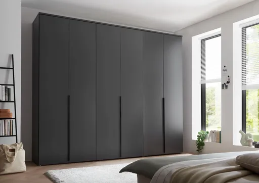Drehtürenschrank- B ca. 270 cm, Graphit