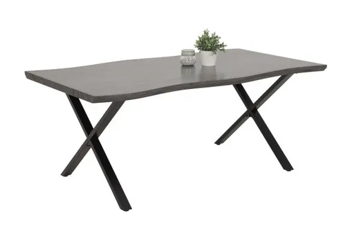 Esstisch - LB ca. 180x100 cm, Dunkelgrau, Baumkante