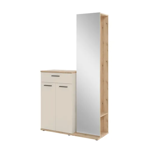 Kompaktgarderobe - Kaschmir, Evoke Eiche Nachbildung