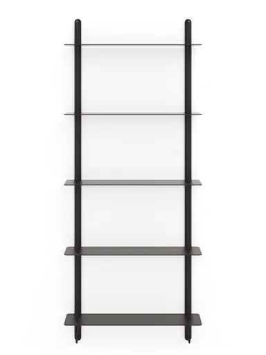 Wandregal Dagny - BHT ca. 60x146x18 cm, Metall, Schwarz