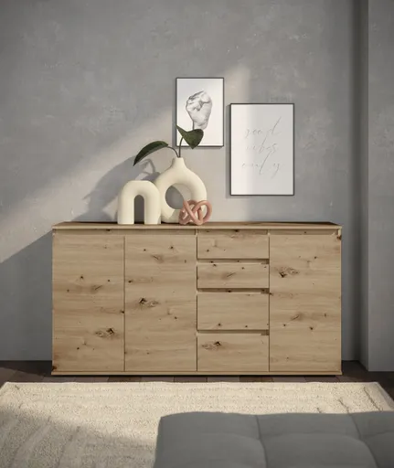 Kommode - B ca. 160 cm, Artisan Eiche Nachbildung