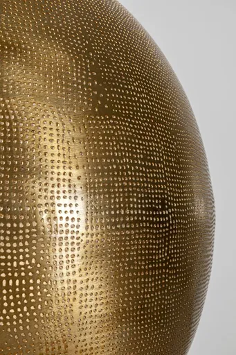 Hängeleuchte- höhenverstellbar, DH ca. 60x56 cm, Stahl, Messing beschichtet, Gold