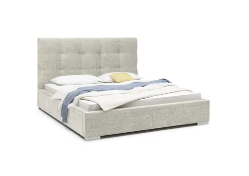 Bettgestell SANDRIN I- Liegefläche ca. 180x200 cm, Stoff, Creme