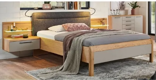 Schlafzimmer - Wildeiche, Lack, Sand