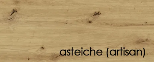 Esstisch - LB ca. 200x100 cm, Asteiche, Schwarz