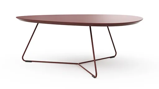 Couchtisch Fano - LBH ca. 87x78x33 cm, Fenix, Bordeaux