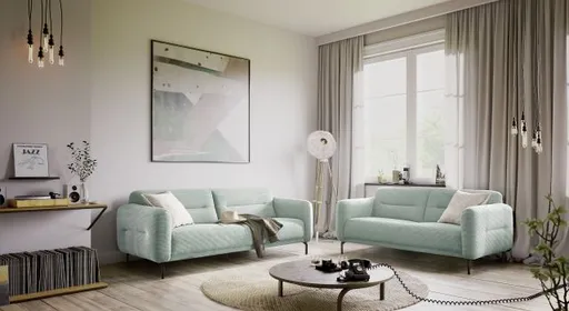Sofa - 3-Sitzer, Stoff, Mint