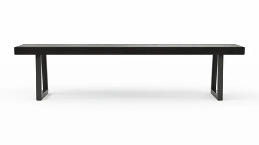 Holzbank Clifton - Breite ca. 180cm, Zerreiche massiv, smoked