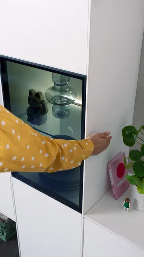 Wohnwand Medio - inkl. Beleuchtung, Lack, Weiß