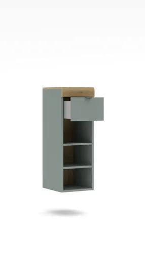 Garderobe - Schilfgrün, Artisan Eiche Nachbildung