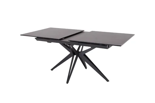Esstisch MAJALA - ausziehbar, LB ca. 160x90 cm, Keramik, Grau