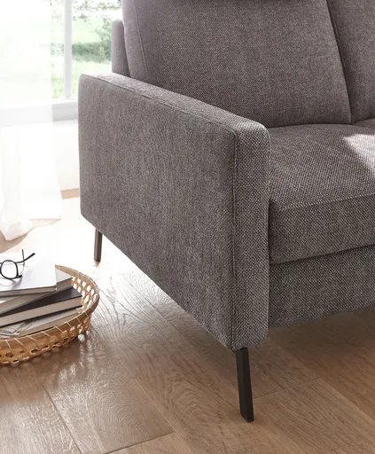 Sofa - 3-Sitzer, Stoff, Braun