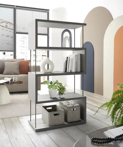 Regal - B ca. 66 cm, Kreidegrau