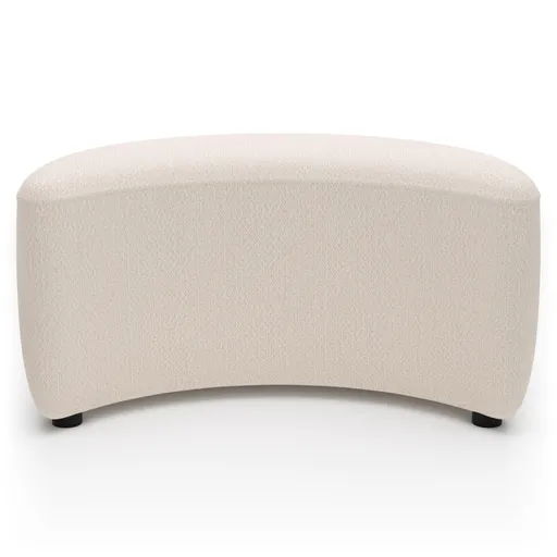 Anstellhocker Karasu - Stoff, Creme