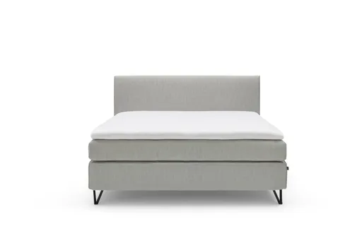 Polsterbett - Liegefläche ca. 180x200 cm, Stoff, Grau