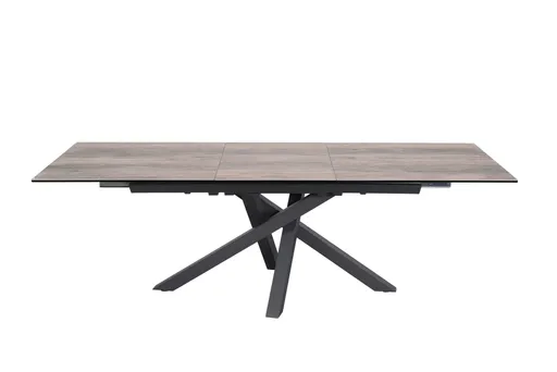 Esstisch MIKKEL - ausziehbar, LB ca. 180x95 cm, Glaskeramik, Braun