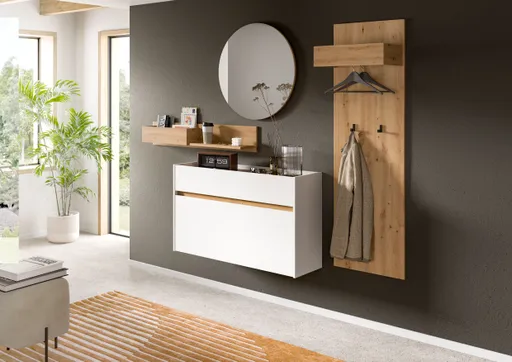 Wandregal - B ca. 110 cm, Artisan Eiche Nachbildung