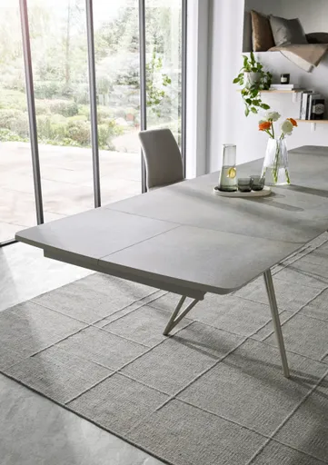 Esstisch Sedana - ausziehbar, LB ca. 200x100 cm, HPL, Grau