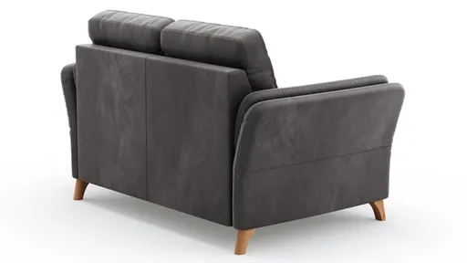 Sofa Vayra - 2-Sitzer, Stoff, Anthrazit