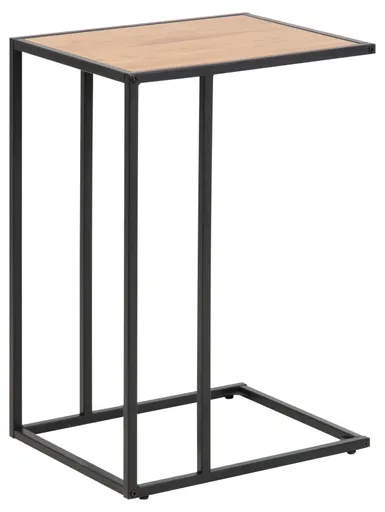 Lap-Top-Tisch - LB ca. 43x35 cm, Wildeiche Nachbildung, Schwarz