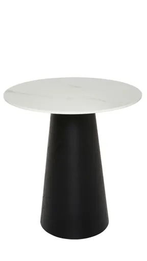 Beistelltisch Cono - DH ca. 40x45 cm, Keramik, Weiß
