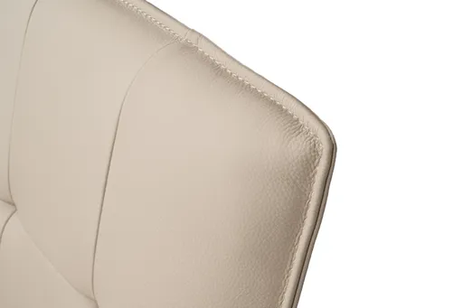 Armlehnstuhl MARCELLA - drehbar, Leder, Latte