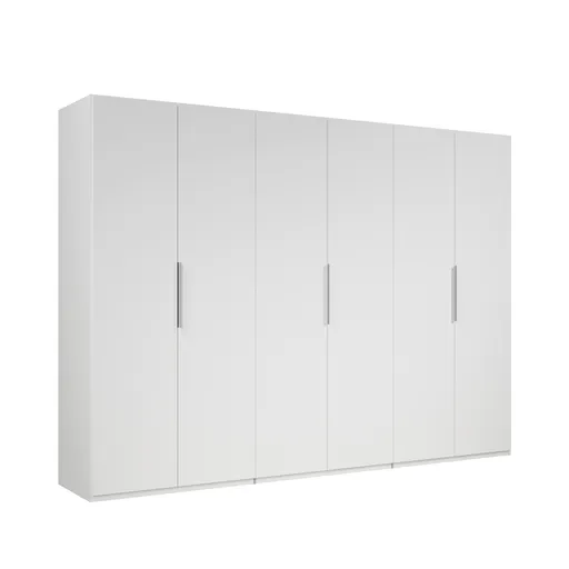 Drehtürenschrank- B ca. 300 cm, Weiß