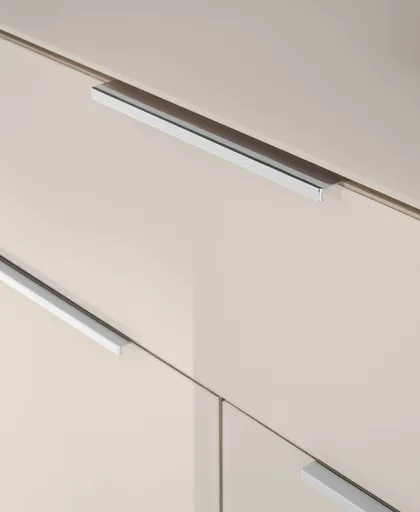 Schuhschrank - B ca. 136 cm, Riva Eiche Nachbildung, Kaschmir