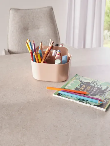 Esstisch Dinner - ausziehbar, LB ca. 160x 90 cm, HPL, Sand